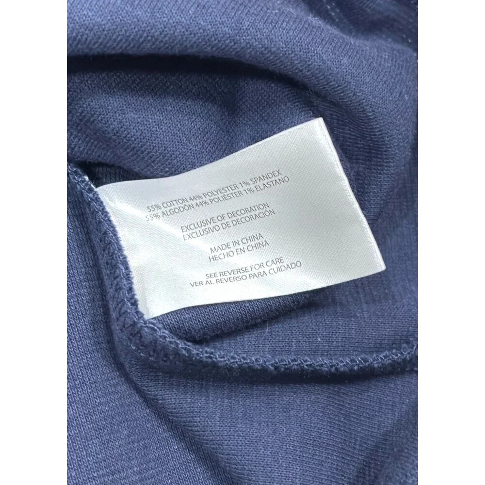 Banana Republic Waffle Knit Navy Long Sleeve Shirt - Mens Large